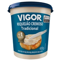 (50% off na sugunda unidade) Requeijão Cremoso Tradicional Vigor 400g