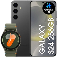 [COMBO] Smartphone Samsung Galaxy S24 5G 256GB 8GB RAM, Tela 6.2 Dynamic AMOLED2X 120Hz, IP68, Modo DEX + Galaxy Watch7 40MM Bluetooth Verde ou Creme