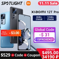 Global Versão Xiaomi 12T Pro Smartphone 8/12GB+256GB Snapdragon 8