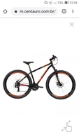 Mountain Bike Caloi Vulcan - Aro 29 - Freio a Disco Mecânico - Câmbio Traseiro Shimano - 21 Marchas