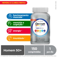Centrum Select  Suplemento Vitamínico Homem 50 + Vitaminas De A A Z  150 Comprimidos