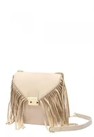 Bolsa Transversal com Franjas Macadamia R$50