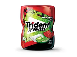 (R$7,41 Super) Goma de mascar Trident XSenses Morango Lime Garrafa 54g