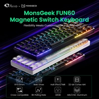 Akko MonsGeek FUN60 max Teclado Mecânico Magnético 60% 8k argb