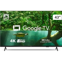 Smart TV Philips 43" 4K 43PUG7408/78, Google TV, Comando de Voz, Dolby Vision/Atmos, VRR/ALLM, Bluetooth