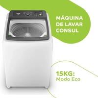 Lavadora Consul 15Kg Branca com Modo Eco 110V