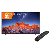 Smart TV 55" 4K LG 55UQ801C ThinQ AI Wi-Fi HDR Bluetooth Design Ultrafino - Preta - Compra Certa | T
