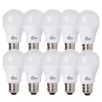 Kit 10 Lâmpada Bulbo Led 9w Branco Frio 6500k Bivolt E27