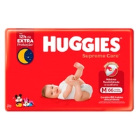 Fralda Huggies Supreme Care M 66 Unidades - VENCIMENTO ABRIL