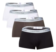 Kit De 4 Cuecas Masculinas Low Rise Trunk Calvin Klein