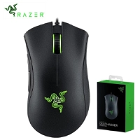 Mouse gamer Razer Deathadder essencial com botões programáveis - Original com fio - Preto