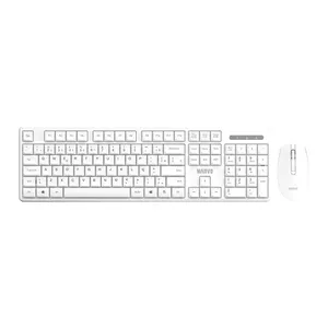 Kit Teclado e Mouse Marvo ABNT2 Wireless Branco