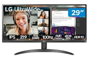 Monitor LG 29" Full HD 100Hz 1ms 29WQ500B-B IPS LED HDMI DisplayPort 