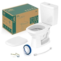 Kit Bacia com Caixa e Assento, Branco 36x61x74 cm
