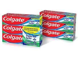 (REC) Colgate Creme Dental Tripla Ação Menta 90G Pacote Com 6 Unidades