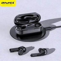 Fone de Ouvido AWEI TWS Bluetooth 5.0 Cancelamento Ruído + Carregamento S/ Fio | R$115