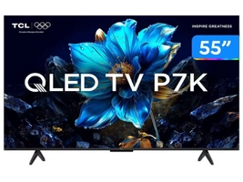 [Magalu] Smart TV 55" TCL 4K UHD QLED 55P7K Google TV AiPQ Google Assistente 3 HDMI 1 USB