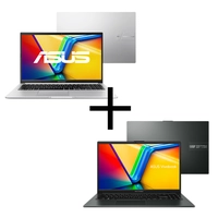  Notebook ASUS Vivobook 15 M1502YA-NJ613 Cool Silver + Notebook ASUS Vivobook Go 15 E1504FA-NJ1288 Mixed Black