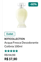 Acqua Fresca Desodorante Colônia Boticollection 100ml