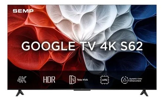 Smart Tv Semp 55 Led Hva 4k Android Wifi Bluetooth 3 Hdmi Google Tv 60hz Hdr10+ 55s62