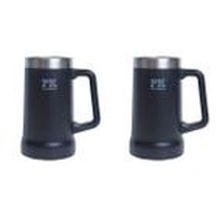 (R$20,00 cada) Kit 2 Canecas Térmicas 709ml Cerveja Gelada PK For Drink Preta