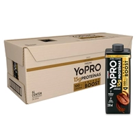 Pack YoPRO Bebida Láctea Energy Boost UHT Café Expresso 15G de Proteínas 250ml - 24 Unidades