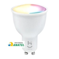 Lâmpada Inteligente RGB+W Soquete GU10 Bivolt Wi-Fi HI Geonav Branca HIG10QF