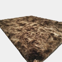 Tapete Felpudo Marrom Mesclado 1,00x1,50-Pelo Alto Costa Oro | R$50