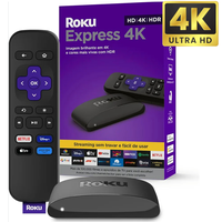 [1ª Compra R$ 179] Roku Express 4K | Dispositivo de streaming para TV HD/4K/HDR compatível com Alexa, Siri e Google
