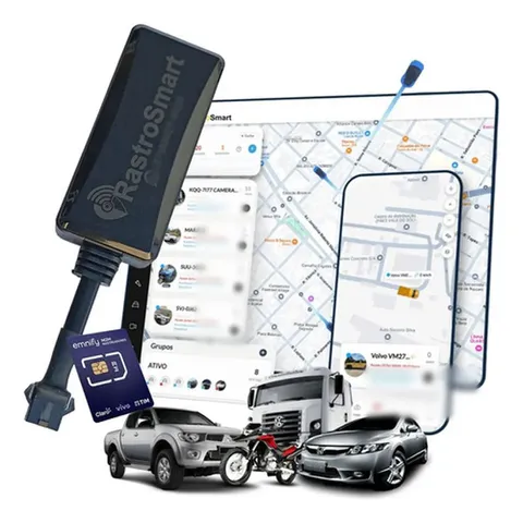 Rastreador GPS 4G Bloqueio + Chip M2M