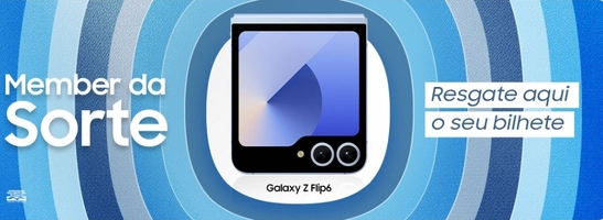 Member da Sorte - Prêmio do Mês -Galaxy Zflip6 256gb 