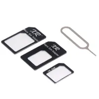 Kit 4 Em 1 Adaptador Nano Sim E Micro Sim Para Sim E Ejetor De Chip