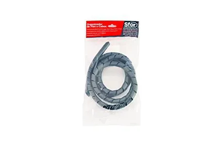 [+POR- | R$ 7,18] Organizador de Fios e Cabos Sforplast Preto