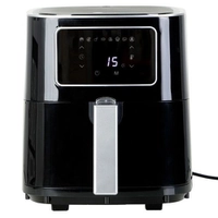 [AME/SC R$ 228] Fritadeira Elétrica Digital Air Fryer Sem Óleo 4,5L Preta - Fun Kitchen