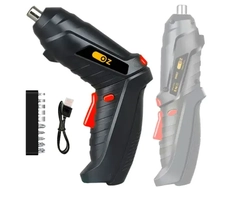 ( PIX ) Parafusadeira 4,8v 250 Rpm Bivolt Com Bits Pb600 Oz Preto 60hz