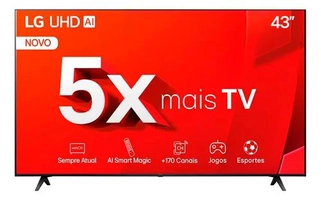 LG Smart TV 43 4K UHD LED HDR com Alexa, LG ThinQ® Al - Inteligência Artificial