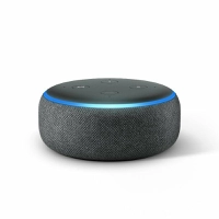 Echo Dot Amazon Smart Speaker Preto Alexa 3a Geracao em Portugues