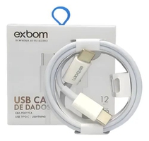 Cabo USB Tipo C para Carregamento Branco