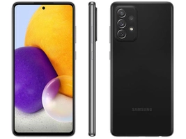 Smartphone Samsung Galaxy A72 128GB Preto 4G - 6GB RAM Tela 6,7” Câm. Quádrupla + Selfie 32MP