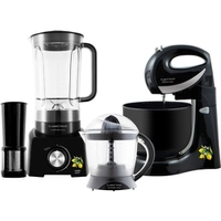 [SC 98] [AME 140] Liquidificador 900W + Batedeira 4L + Espremedor 1,5L Black-Classic Home 110V