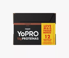 (R$ 4,98 unidade) Pack Bebida Láctea UHT Chocolate Zero Lactose Yopro 15g High Protein Caixa 250ml 