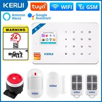 【Com Taxa 】Sistema de Alarme Segurança Tuya Wi-Fi GSM Kerui W181