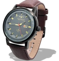 Relógio Technos Masculino Couro Marrom e Preto