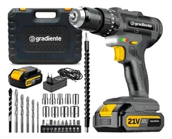 Parafusadeira Furadeira 21V com Maleta Sem Fio