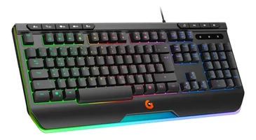 Teclado Gamer Usb Computador Pc Membrana Rgb Abnt2 11 Efeito - Geonav 