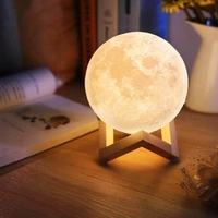Luminaria 3D Touch Lua Cheia | R$37
