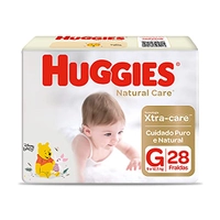 [Recorrência] Fralda Huggies NATURAL CARE G 28 unidades