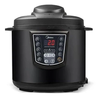 [Meli+] Panela De Pressão Elétrica 6l Midea Preta