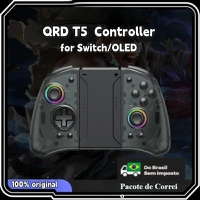 [No Brasil] Controle Sem Fio QRD Stellar T5 p/ Switch/PC com Efeito Hall