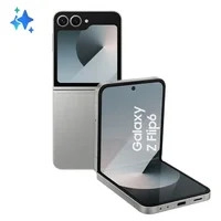 Celular Samsung Galaxy Z Flip6 5g, 256gb, 12gb Ram, Tela 6.7 , Câm. Dupla + Selfie 50mp, Galaxy Ai Cinza